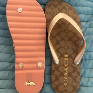 Authentic Coach flip flops